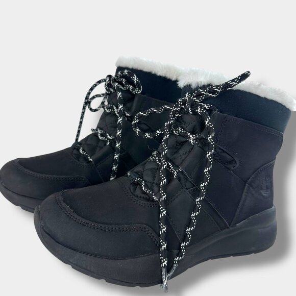 Timberland Shoes - Women Timberland Boroughs Project Boots Thermolite Waterproof Black US 5.5 EU 36